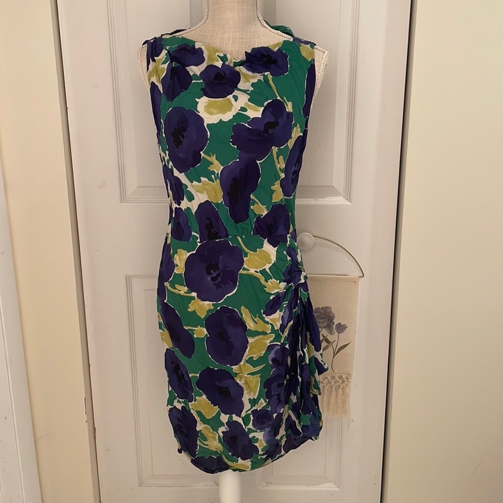 Moschino Cheap and Chic Floral Silk Dress
